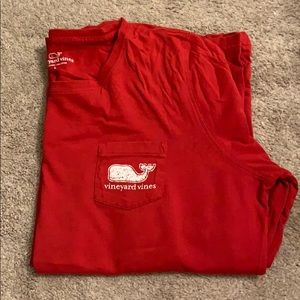 Red vineyard vines long sleeve tee
